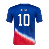 Dres Spojené Štáty Christian Pulisic #10 Preč Copa America 2024 Krátky Rukáv